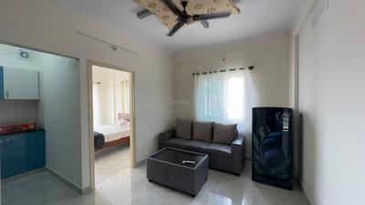 Living Room Image of 1000 Sq.ft 1 BHK Apartment / Flat for rent in BTM Layout 2nd Stage Bengaluru for Rs. 30000