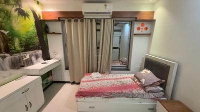 Bedroom Image of 1100 Sq.ft 2 BHK Apartment / Flat for rent in Soham Tropical Lagoon, Kasarvadavali Thane for Rs. 55000