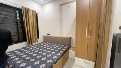 Bedroom Image of 1500 Sq.ft 1 BHK Builder Floor for rent in Mahalakshmi Nagar Indore for Rs. 18000
