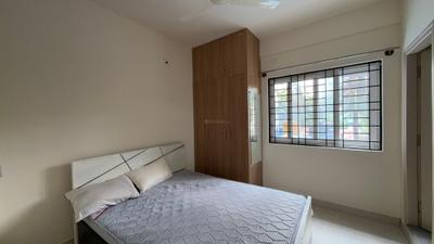 Bedroom Image of 1000 Sq.ft 2 BHK Builder Floor for rent in HSR Layout Bengaluru for Rs. 47000
