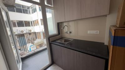 Kitchen Image of 350 Sq.ft 1 RK Apartment / Flat for rent in Sector 30 Gurgaon for Rs. 26000