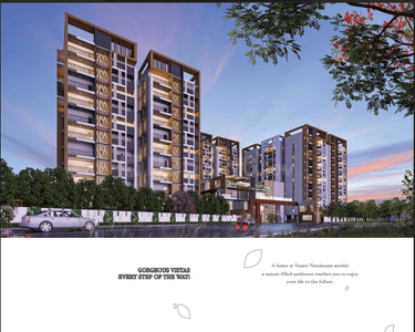 Image of 1330 Sq.ft 2 BHK Apartment / Flat for sale in Bhuvi by Vasavi Buildox, Gundlapochampalli, Hyderabad for Rs. 7500000