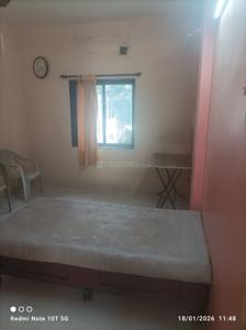 Bedroom Image of 700 Sq.ft 1 BHK Independent House for rent in ABC Mini Market, Nigdi Pune for Rs. 16000