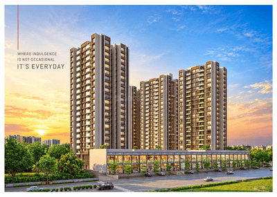 Image of 1100 Sq.ft 3 BHK Apartment / Flat for sale in Dev The Galaxy, Shela, Ahmedabad for Rs. 11000000