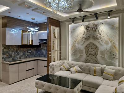 Living Room Image of 800 Sq.ft 3 BHK Apartment / Flat for sale in S K The Sunrise Homes, Dwarka Mor New Delhi for Rs. 5000003