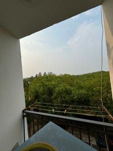 Balcony Image of 413 Sq.ft 1 RK Builder Floor for rent in Freedom Fighters Enclave New Delhi for Rs. 9520