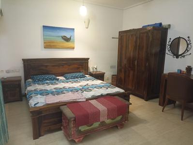 Bedroom Image of 800 Sq.ft 1 BHK Apartment / Flat for rent in Siolim Goa for Rs. 45000