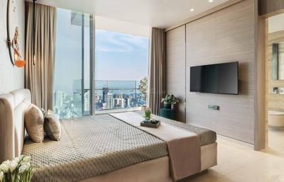 Bedroom Image of 856 Sq.ft 2 BHK Apartment / Flat for sale in Monte South, Byculla Mumbai for Rs. 38000000