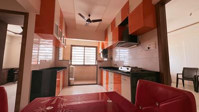 Kitchen Image of 1500 Sq.ft 3 BHK Apartment / Flat for rent in Govind Nagar Nashik for Rs. 28000