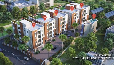 Image of 1421 Sq.ft 3 BHK Apartment / Flat for sale in Dumduma, Bhubaneswar for Rs. 8600000