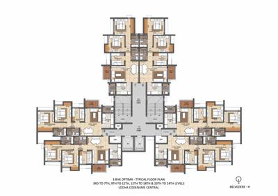Image of 800 Sq.ft 2 BHK Apartment / Flat for sale in Lodha Casa Belvedere, Dombivli East, Thane for Rs. 7500000