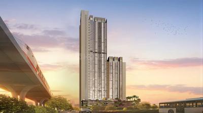 Image of 1105 Sq.ft 2 BHK Apartment / Flat for sale in L And T Ahana Tower A, Malad East, Mumbai for Rs. 31000000