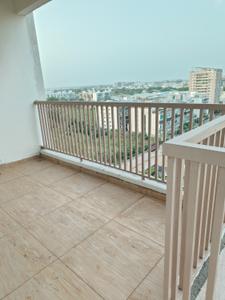 Balcony Image of 1500 Sq.ft 3 BHK Apartment / Flat for rent in Anadi Galaxy Bliss, Chhani Vadodara for Rs. 22000