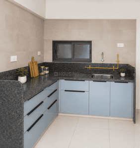 Kitchen Image of 1575 Sq.ft 3 BHK Apartment / Flat for sale in Ratnamani Trident Elanzza, Vaishno Devi Circle Ahmedabad for Rs. 8350000