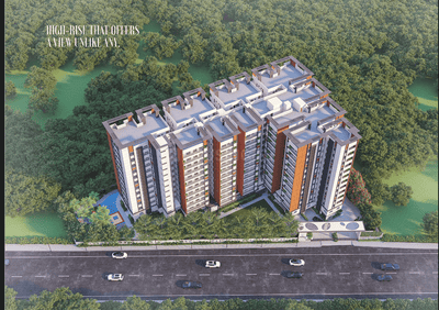 Image of 1285 Sq.ft 2 BHK Apartment / Flat for sale in Canny Forest Edge, Gajularamaram, Hyderabad for Rs. 8200000