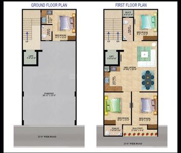 Image of 1255 Sq.ft 3 BHK Builder Floor for sale in Shastri Nagar, Ghaziabad for Rs. 4599663