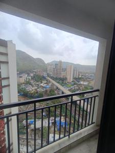 Balcony Image of 750 Sq.ft 1 BHK Apartment / Flat for rent in National Trinity Paradise Phase 1, Shilphata Thane for Rs. 13000