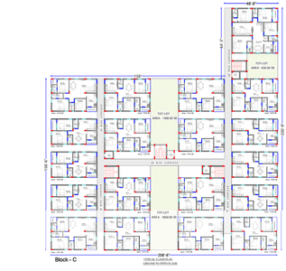 Floor Plan Image of 1175 Sq.ft 2 BHK Apartment / Flat for sale in Gandimaisamma Hyderabad for Rs. 6500000