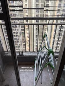Balcony Image of 650 Sq.ft 2 BHK Apartment / Flat for sale in Bharat Ecovistas, Shilphata Thane for Rs. 6000000
