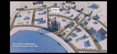 Image of 2000 Sq.ft 3 BHK Apartment / Flat for sale in Savvy Marina, Gujarat International Finance Tec City, Gandhinagar for Rs. 25100000