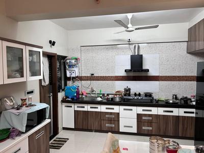 Kitchen Image of 1845 Sq.ft 3 BHK Apartment / Flat for sale in Shafalya Aurum Sky, Sola Ahmedabad for Rs. 16500000