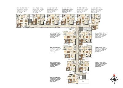 Image of 1359 Sq.ft 3 BHK Apartment / Flat for sale in DRA Astra, Madhavaram, Chennai for Rs. 11800000