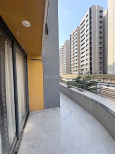 Balcony Image of 824 Sq.ft 3 BHK Apartment / Flat for sale in Ashwamegh Elite, Sargasan Gandhinagar for Rs. 7900000