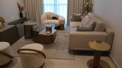 Living Room Image of 850 Sq.ft 2 BHK Apartment / Flat for sale in Adani Ten BKC, Bandra East Mumbai for Rs. 53600000
