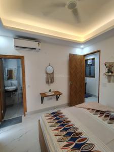 Bedroom Image of 500 Sq.ft 1 BHK Builder Floor for rent in Sector 57 Gurgaon for Rs. 35000