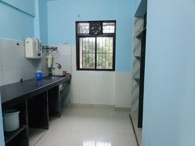 Kitchen Image of 620 Sq.ft 1 BHK Apartment / Flat for rent in Chavandai Residency, Kalwa Thane for Rs. 23000