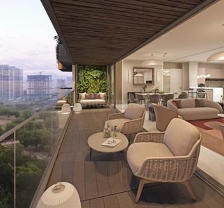 Balcony Image of 4057 Sq.ft 4 BHK Apartment / Flat for sale in NB Palm, Science Park Ahmedabad for Rs. 30000000