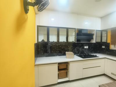 Kitchen Image of 2250 Sq.ft 3 BHK Apartment / Flat for rent in Ramky One Harmony, Pragathi Nagar Hyderabad for Rs. 40000