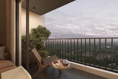 Balcony Image of 1830 Sq.ft 2 BHK Apartment / Flat for sale in Goyal Orchid Platinum, Whitefield Bengaluru for Rs. 30000000