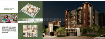 Image of 1130 Sq.ft 2 BHK Apartment / Flat for sale in Hennur, Bengaluru for Rs. 10170000