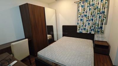 Bedroom Image of 1200 Sq.ft 2 BHK Apartment / Flat for rent in Phoenix Golfedge Residences, Gachibowli Hyderabad for Rs. 49000