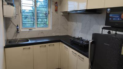 Kitchen Image of 740 Sq.ft 2 BHK Apartment / Flat for sale in Saha Para Kolkata for Rs. 3800000