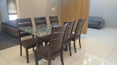 Dining Area Image of 1560 Sq.ft 3 BHK Apartment / Flat for rent in Pacifica Reflections, Vaishno Devi Circle Ahmedabad for Rs. 50000