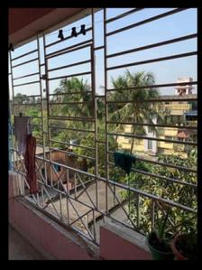 Balcony Image of 820 Sq.ft 2 BHK Apartment / Flat for sale in Baguiati Kolkata for Rs. 2100000