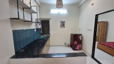 Kitchen Image of 400 Sq.ft 1 BHK Builder Floor for rent in Mahalakshmi Nagar Indore for Rs. 16500