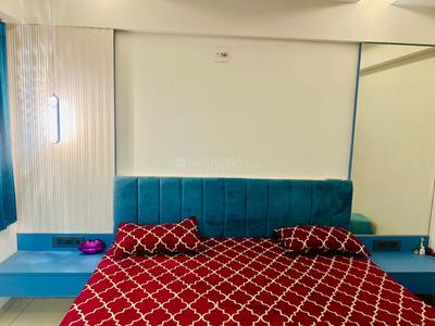 Bedroom Image of 1500 Sq.ft 2 BHK Apartment / Flat for rent in Orchid Blues, Shela Ahmedabad for Rs. 41111