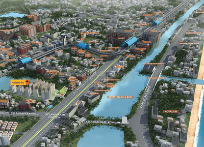 Image of 778 Sq.ft 2 BHK Apartment / Flat for sale in Urbanrise Revolution One, Padur, Chennai for Rs. 6146000