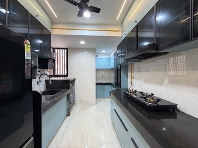 Kitchen Image of 1750 Sq.ft 3 BHK Apartment / Flat for rent in Pacifica North Enclave, Vaishno Devi Circle Ahmedabad for Rs. 38000