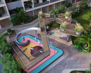 Image of 891 Sq.ft 2 BHK Apartment / Flat for sale in The Amber, Jagatpur, Ahmedabad for Rs. 6156000