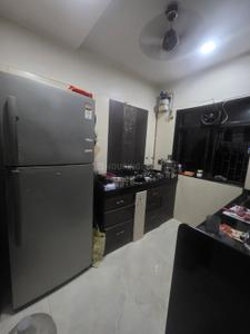 Kitchen Image of 700 Sq.ft 1 BHK Apartment / Flat for rent in Mittal Tower CHS, Kopar Khairane Navi Mumbai for Rs. 35000