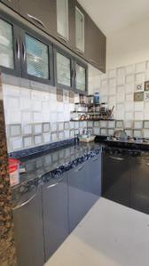 Kitchen Image of 500 Sq.ft 1 BHK Apartment / Flat for sale in Bramha Sky One, Undri Pune for Rs. 3800000