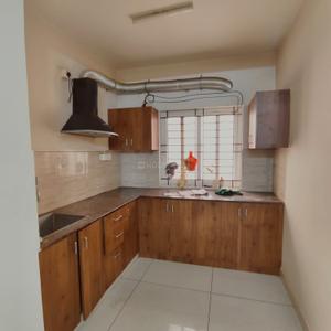 Kitchen Image of 900 Sq.ft 1.5 BHK Apartment / Flat for rent in Kasturi Nagar Bengaluru for Rs. 26000