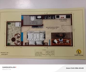 Image of 509 Sq.ft 1 BHK Studio for sale in Laadli Height, Sunrakh Bangar, Vrindavan for Rs. 4581000