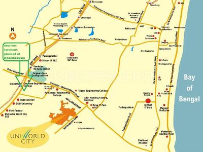 Brochure Image of 700 Sq.ft 2 BHK Apartment / Flat for sale in Nallambakkam Chennai for Rs. 4000000