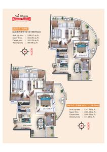 Image of 1285 Sq.ft 3 BHK Apartment / Flat for sale in Dhoomanganj, Allahabad for Rs. 7968860
