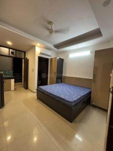 Bedroom Image of 500 Sq.ft 1 BHK Builder Floor for rent in Saket New Delhi for Rs. 22100